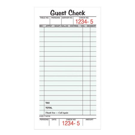 Guest Checks