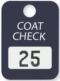 Coat Check Tickets & Coat Check Tags