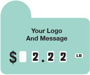 Custom Price Wheel Tags