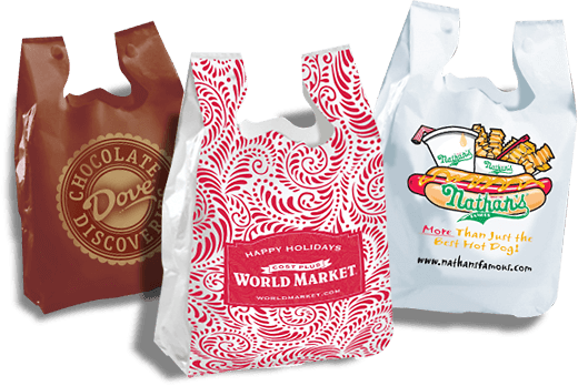 Custom Plastic T-Shirt Bags