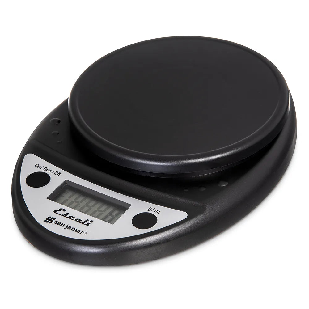 San Jamar Charcoal Primo Round Digital Scale SCDG11BK