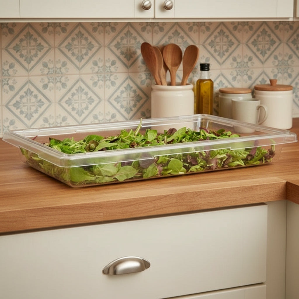 Cambro Camwear Food Storage Box Clear 18" x 26" x 3" D18263CW135