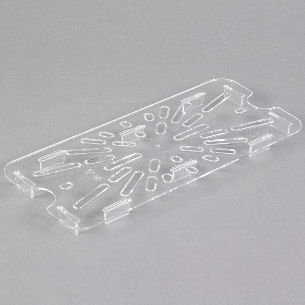 Cambro Manufacturing Clear Poly Food Pan Drain Shelf 1/3 Size