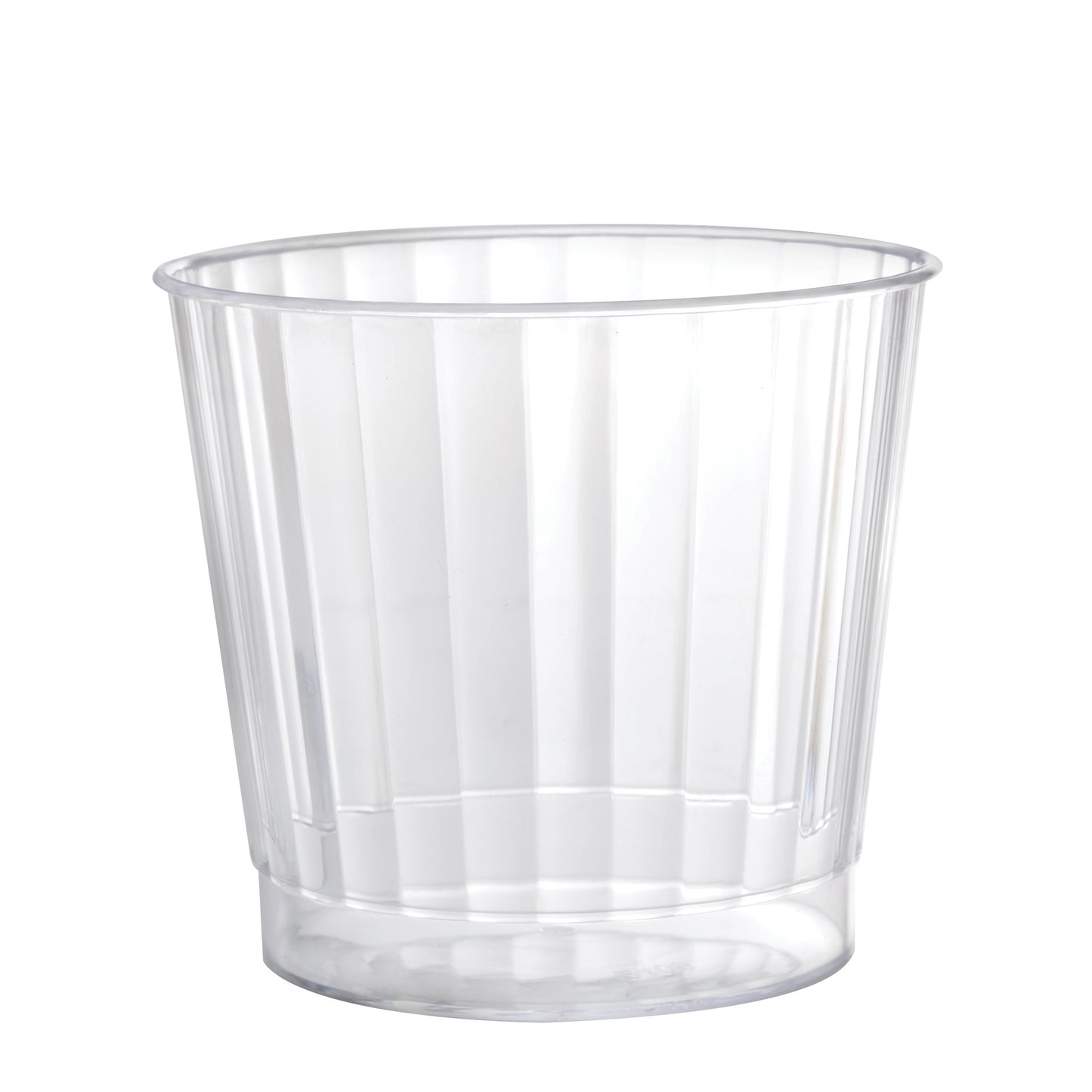 Fineline Clear Hard Plastic Crystal Tumbler 9 oz. - 240/Case