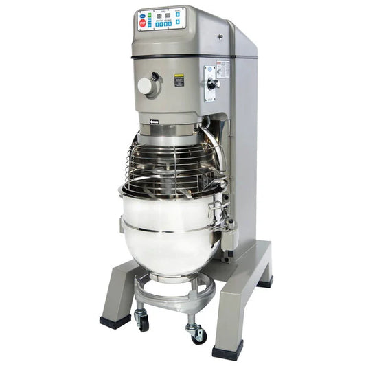 Globe Planetary Floor Pizza Mixer with Guard, Bowl & Dough Hook 60 Qt. - 208V, 3 Phase, 3 hp SP62P