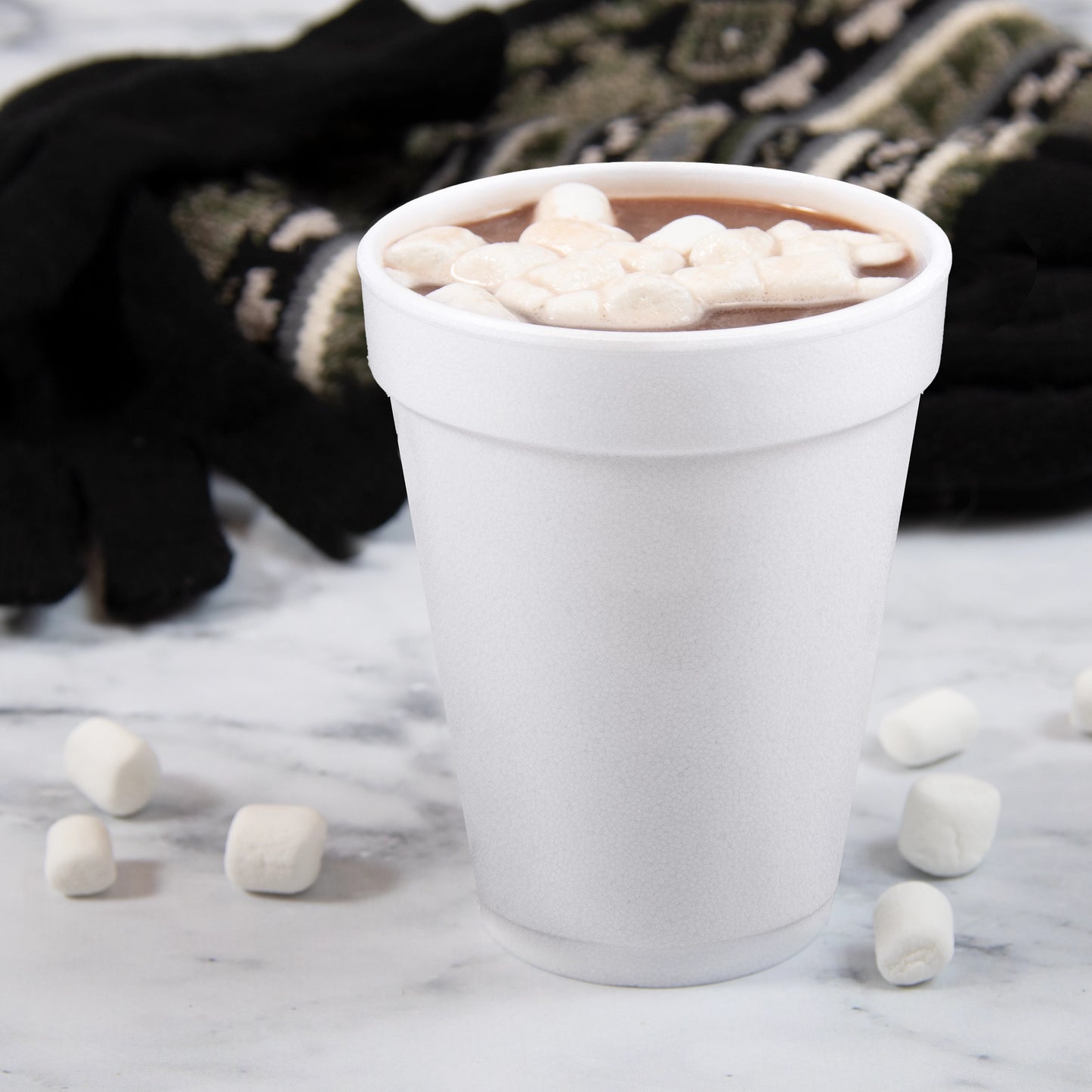 Dart Mfg. White Foam Cup 14 oz. 14J16 - 1000/Case