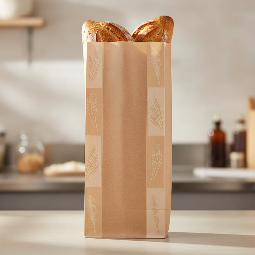 Bagcraft Packaging Brown Eco-Craft Dubl-Panel Bread Bag 300863 - 500/Case