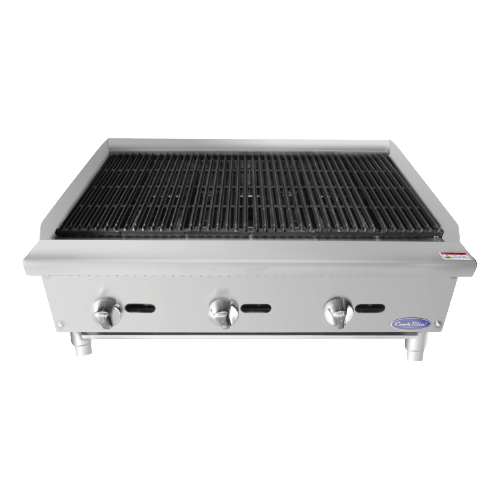 Atosa Stainless Heavy Duty Three Burner Radiant Charbroiler 36"W