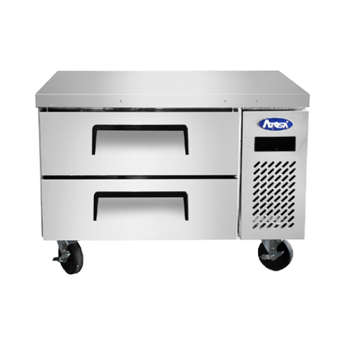 Atosa Stainless One-Section Side Mount Refrigerated Chef Base 36"W
