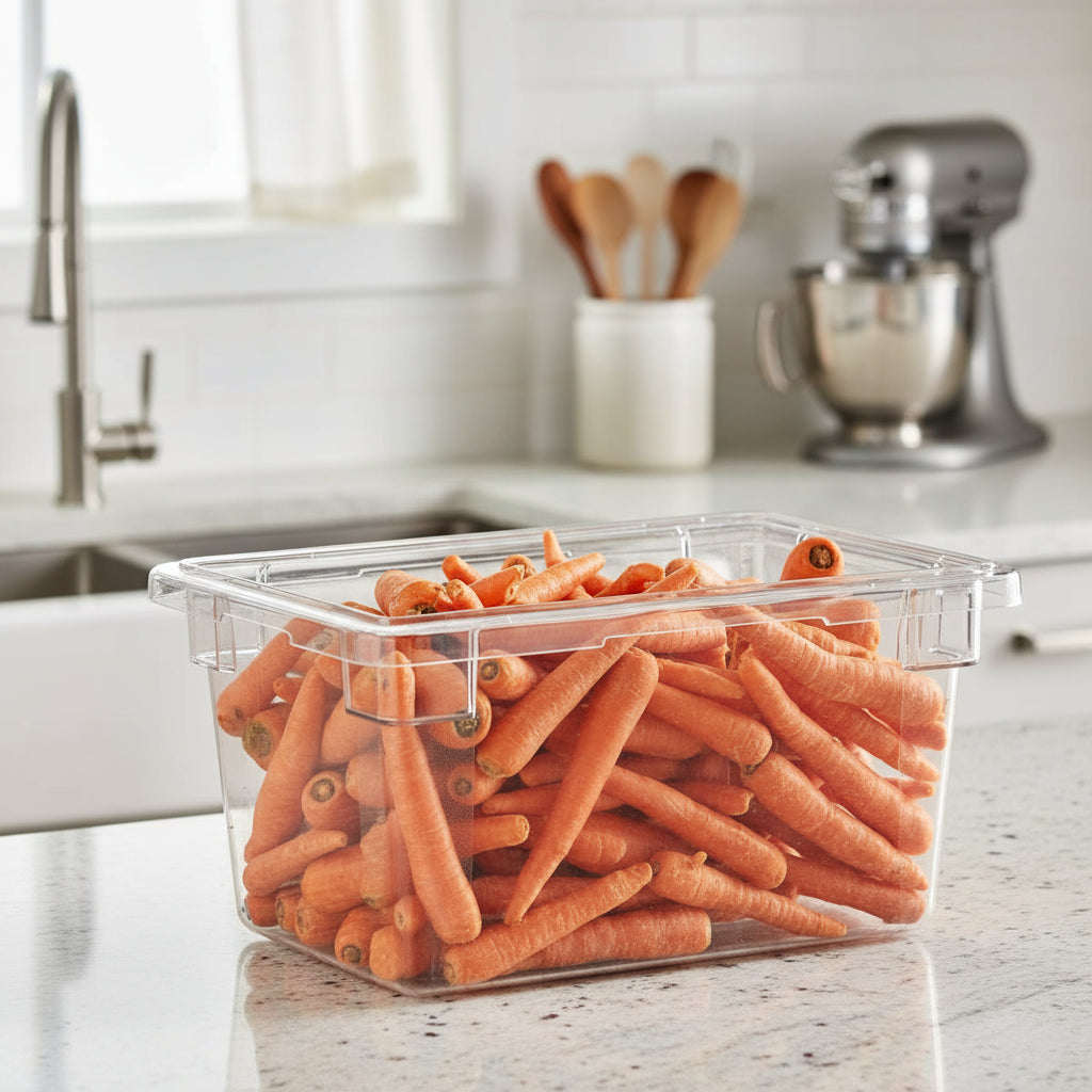 Cambro Camwear Food Storage Box Clear 12" x 18" x 9" D 12189CW135