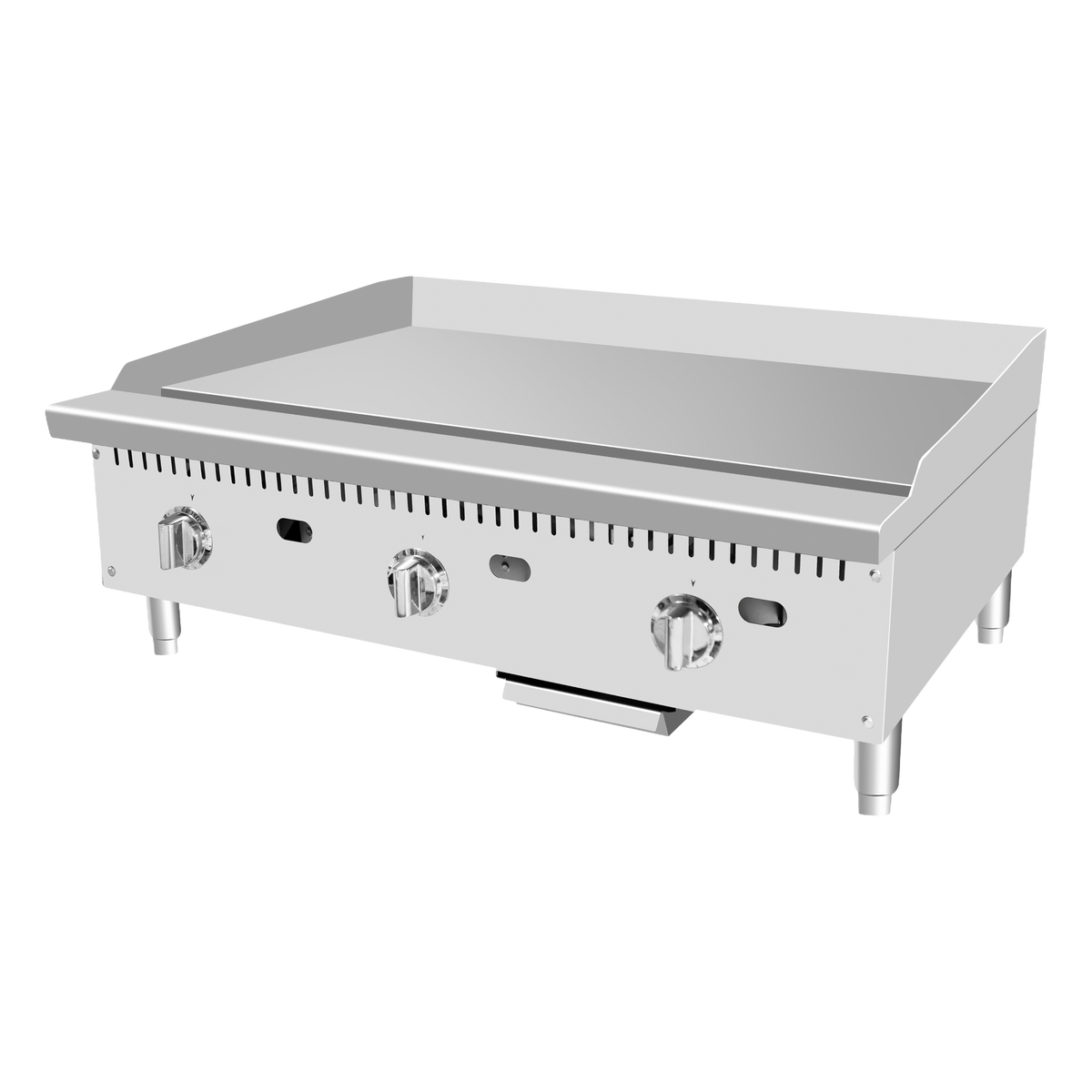 Atosa Heavy Duty Stainless Three Burner Gas Thermo-Griddle 36"W