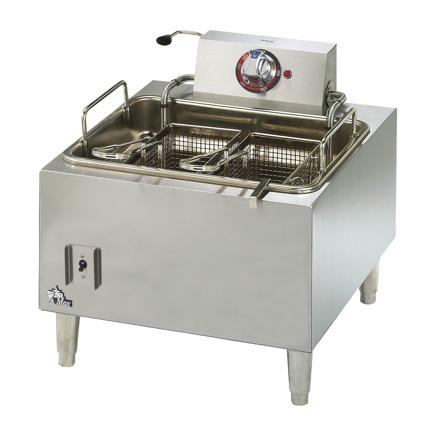 Star-Max® Stainless Steel Electric Countertop 15 lb. Capacity Fryer 18"W
