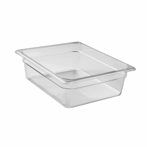 Cambro Camwear Polycarbonate Food Pan 1/2 Size 4" D 24CW135