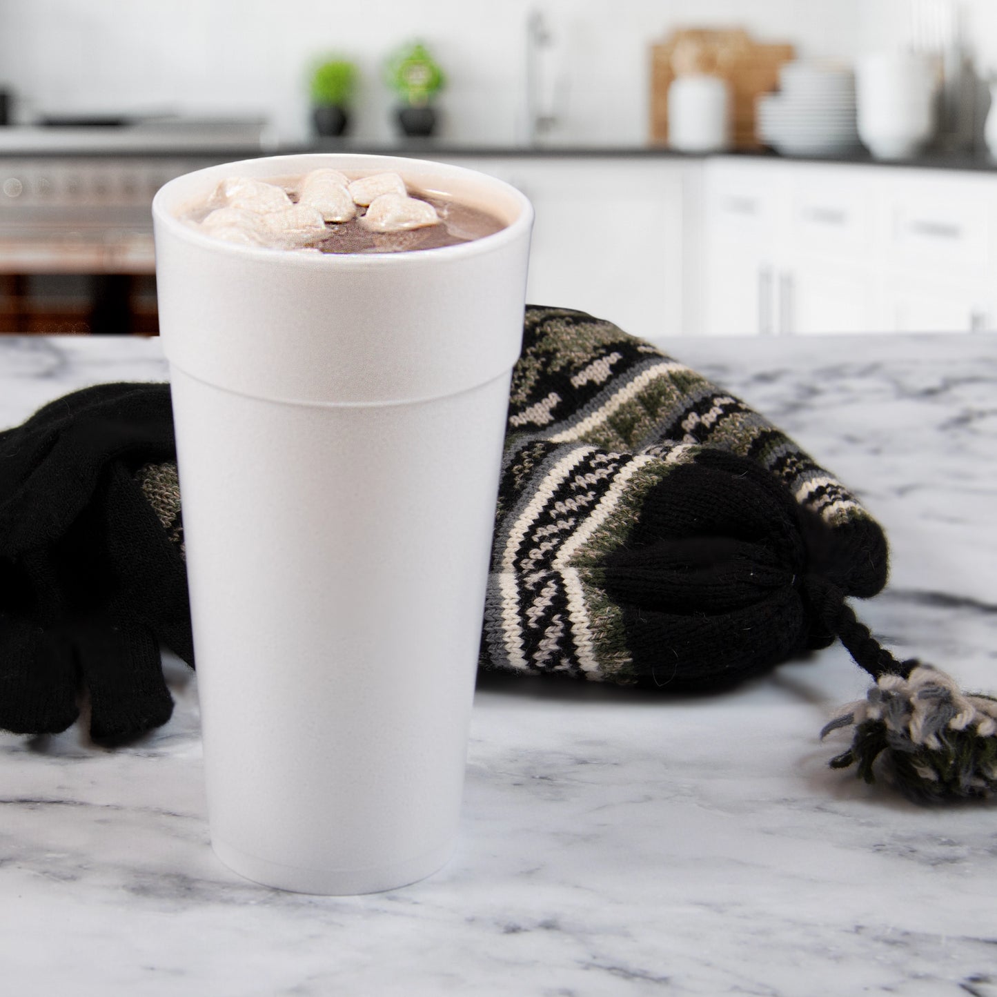 Dart Mfg. White Foam Cup 24 oz. 24J16 - 500/Case