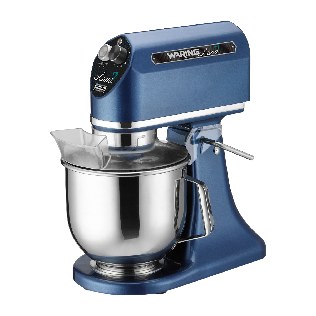 Waring WSM7L Luna 7 Qt. Commercial Countertop Planetary Stand Mixer - 1/2 HP, 120V, NSF