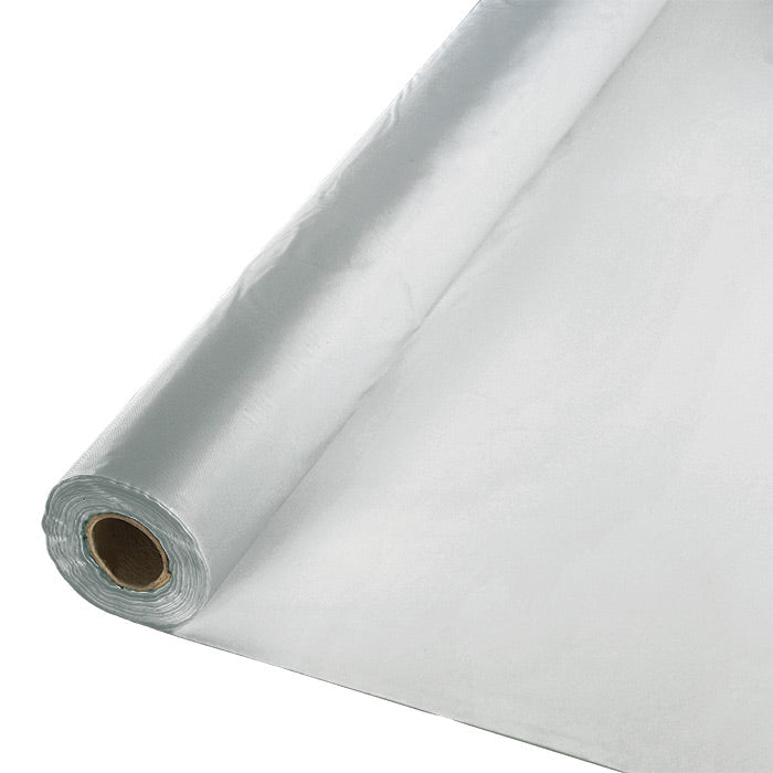 Table Cover Silver Plastic 40" x 100'