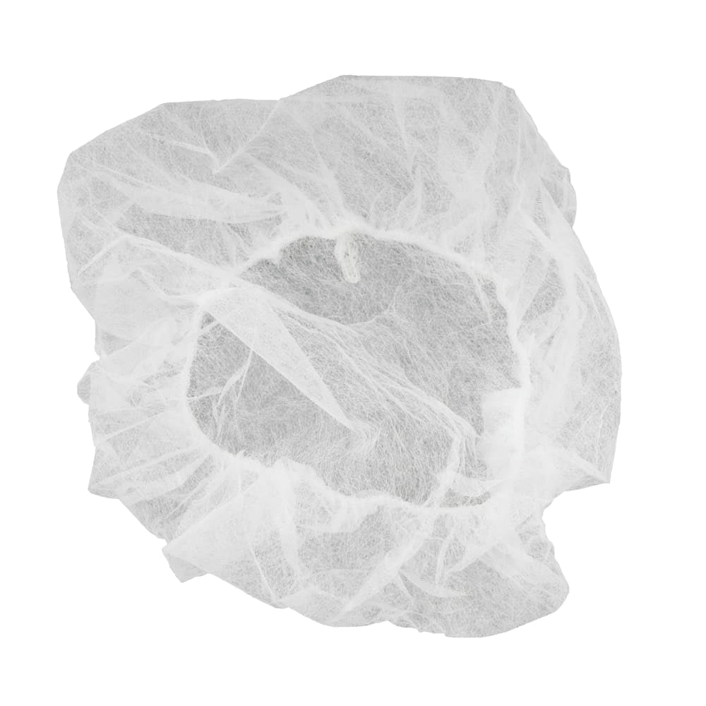 Bouffant Caps White 21" - 100/Pack
