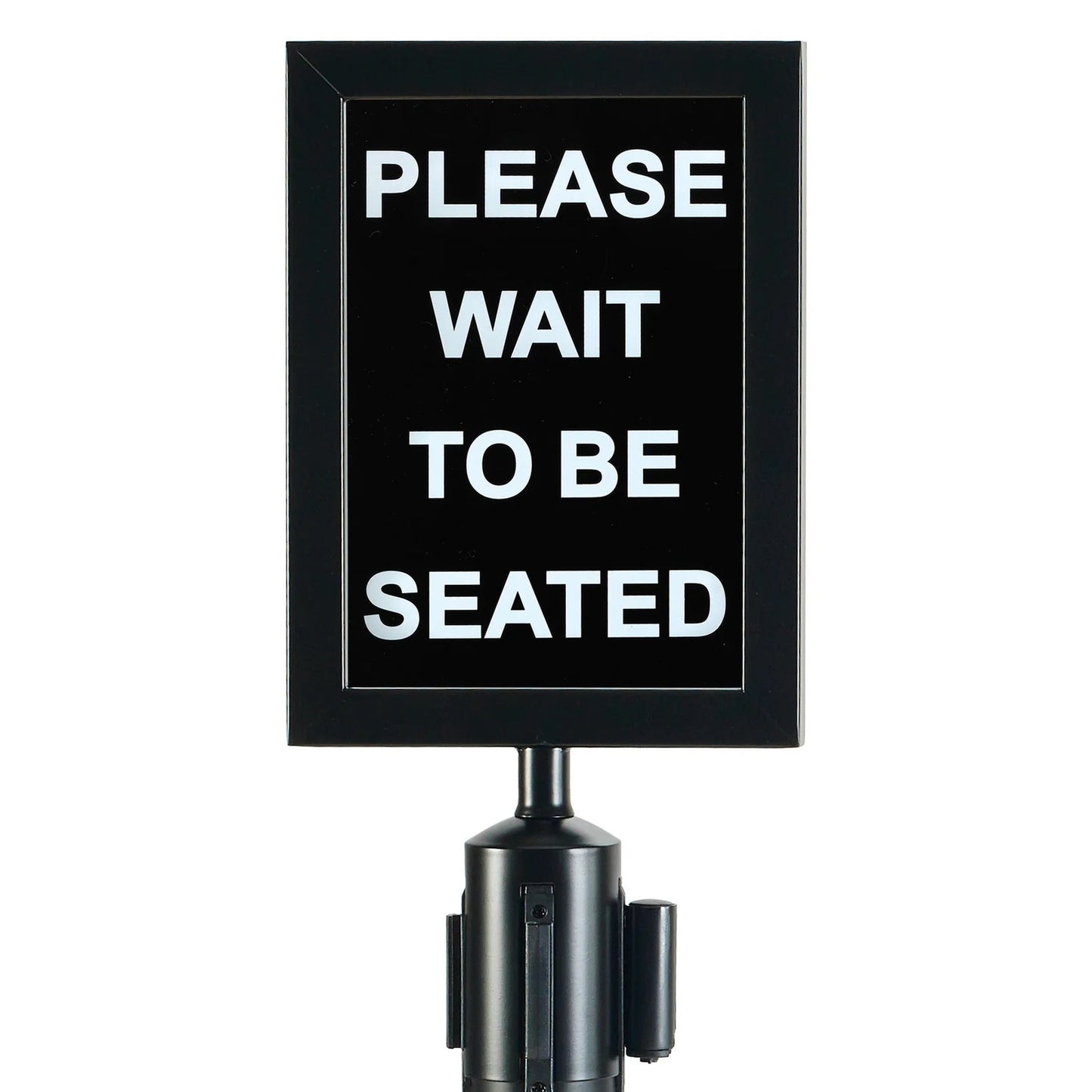 Winco Black Sign Frame fits top of stanchion (CGS-38K)CGSF-12K