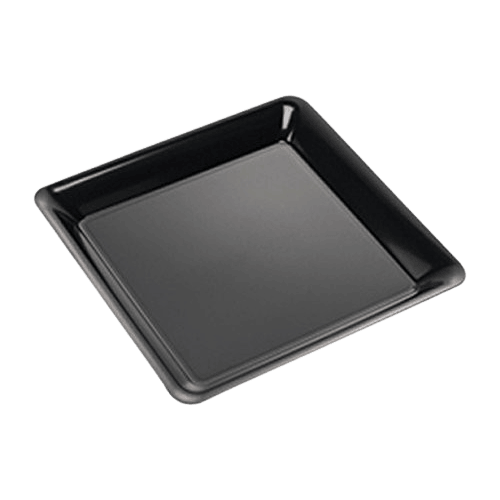 EMI Yoshi Square Party Tray Black 12" EMI-1212B - 25/Case