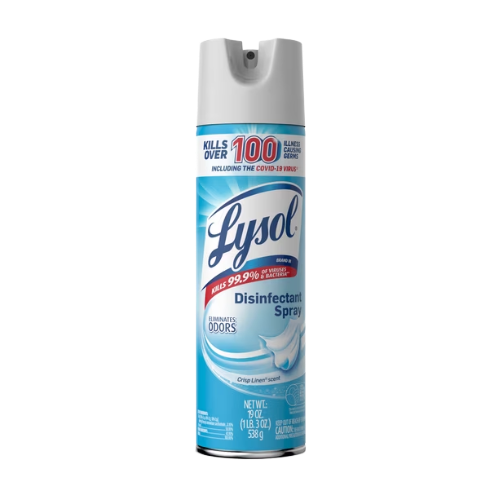 Lysol Disinfectant Spray Crisp Linen Scent 19oz, 3/Pack