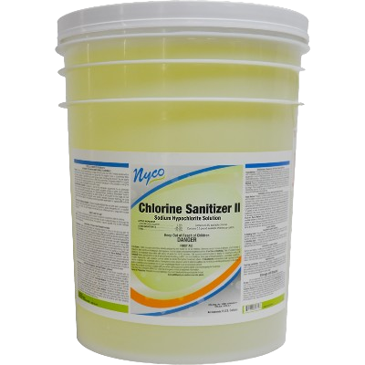Nyco Products Chlorine Sanitizer II Sodium Hypochlorite Solution - 5 Gallon Pail