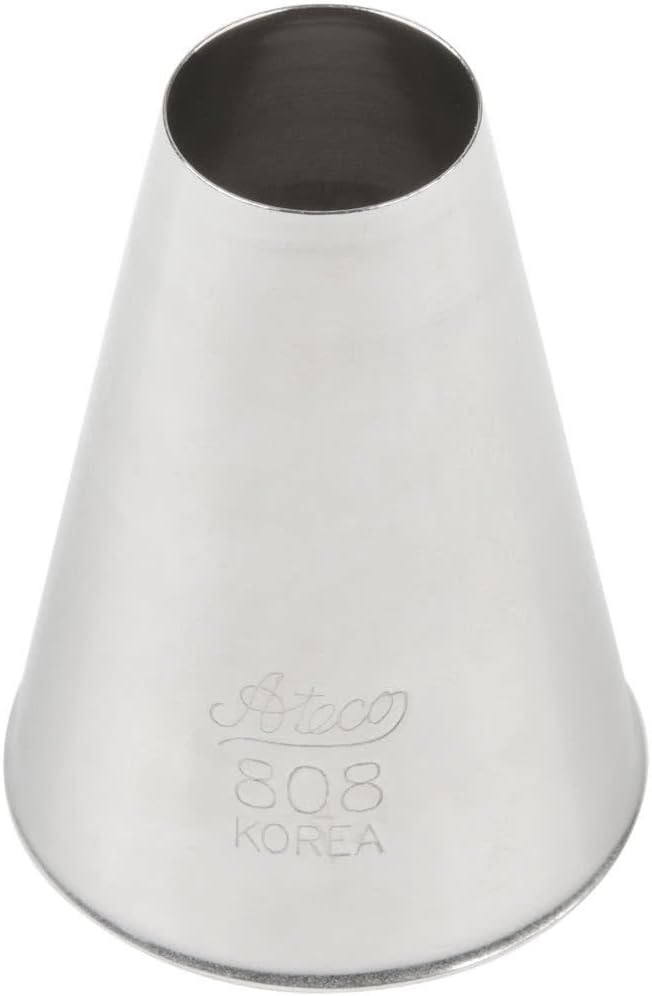 Ateco Stainless Steel Piping Tip Plain #808