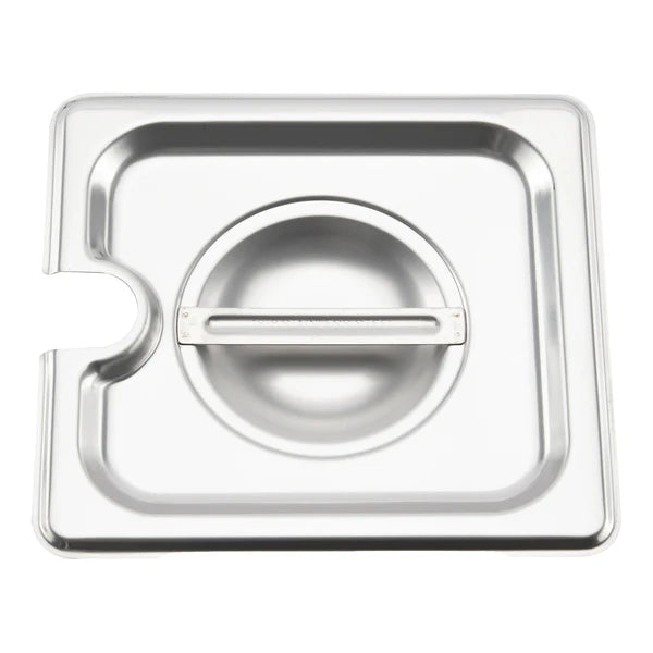Browne Foodservice Steam Table Notched Pan Cover 1/6 Size 575569