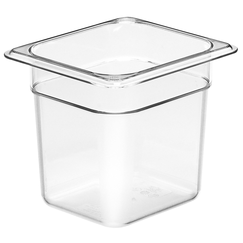 Camwear Polycarbonate Food Pan 1/6 Size 6" D 66CW135