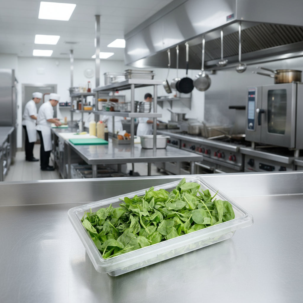 Cambro Camwear Food Storage Box Clear 12" x 18" x 3" D 12183CW135