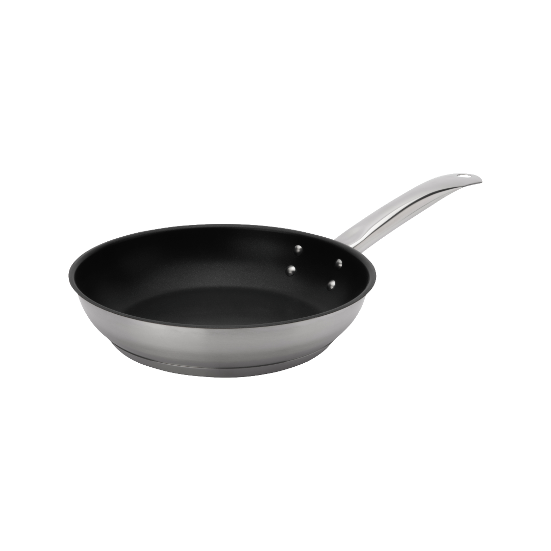 Browne 5734060 Elements Stainless Steel Non-Stick Fry Pan, 9.5"