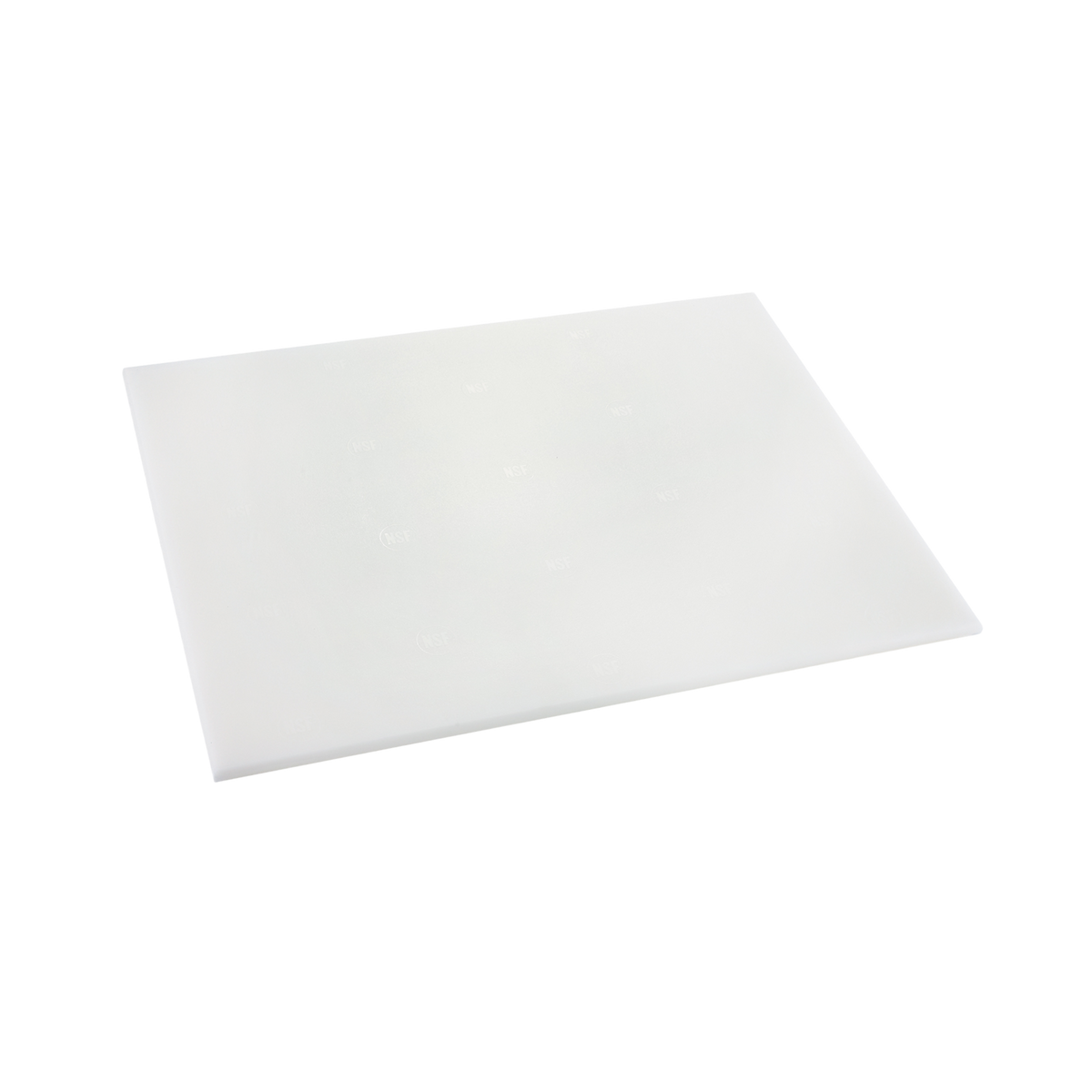 Browne 57361201 White Polyethylene Cutting Board, 18" x 12"