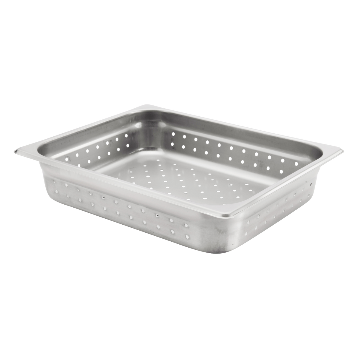 Browne 5781212 Stainless Steel Anti-Jam Perforated Half Size Steam Table Pan 2.5" Deep, 4.3 qt