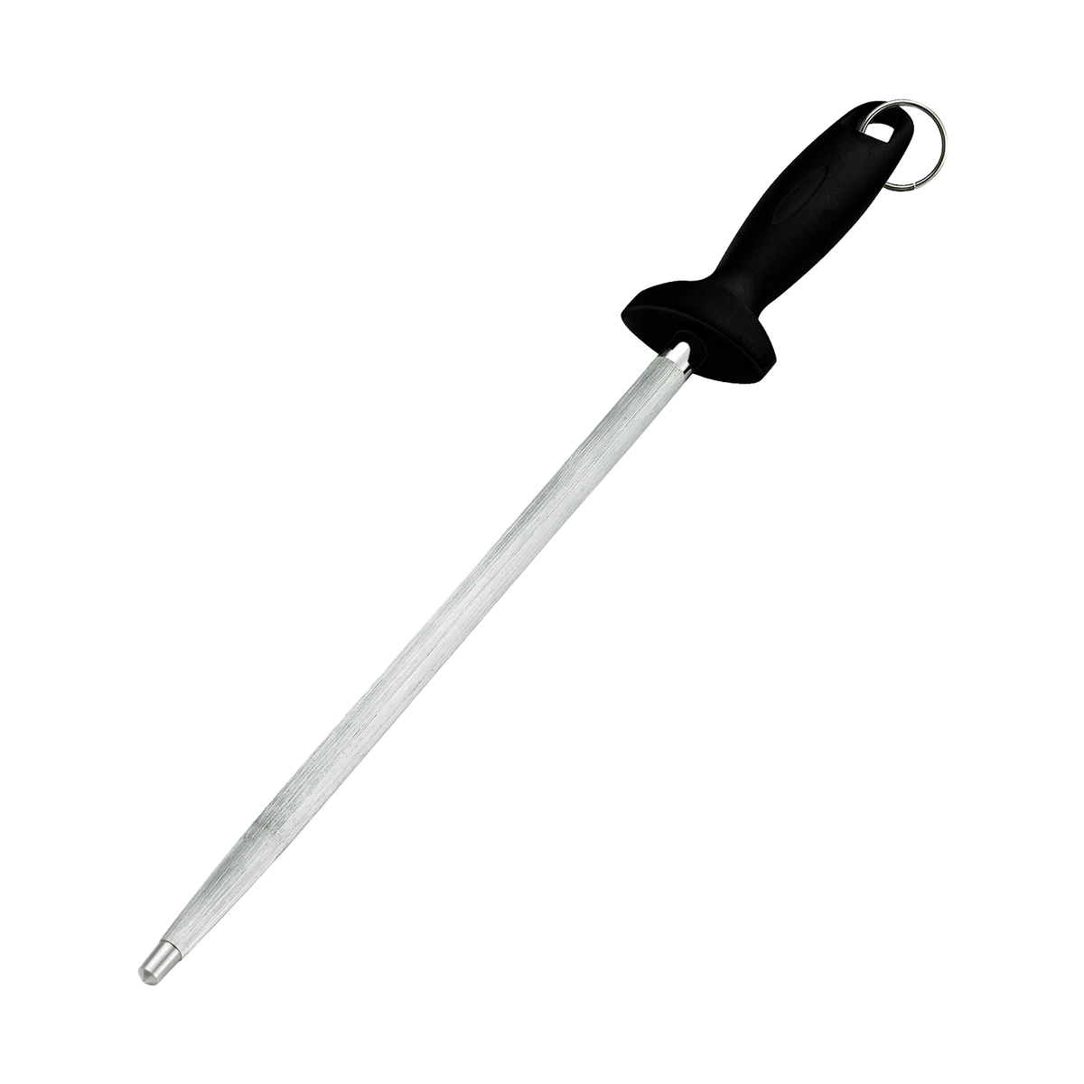 Browne PC12002 Black ABS Handle Sharpening Steel, 12"