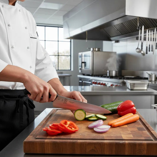 Mercer Millennia® Japanese Steel Black Chef's Knife 12" M22612