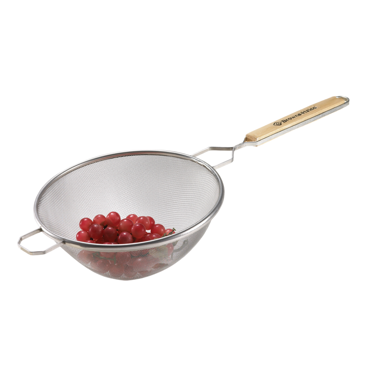 Browne 574116 Tinned Steel Single Medium Mesh Strainer, 7"