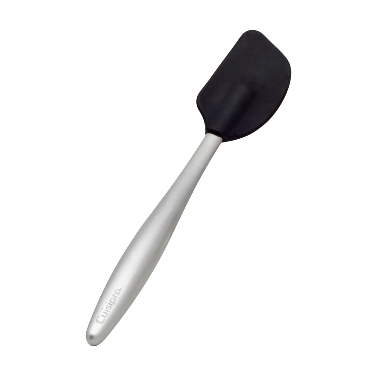 Browne 74737402 Cuisipro Piccolo Black Silicone Spatula, 8"