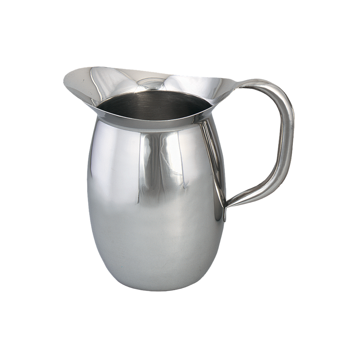 Browne 8202G Stainless Steel Bell Pitcher with Ice Guard, 68 oz