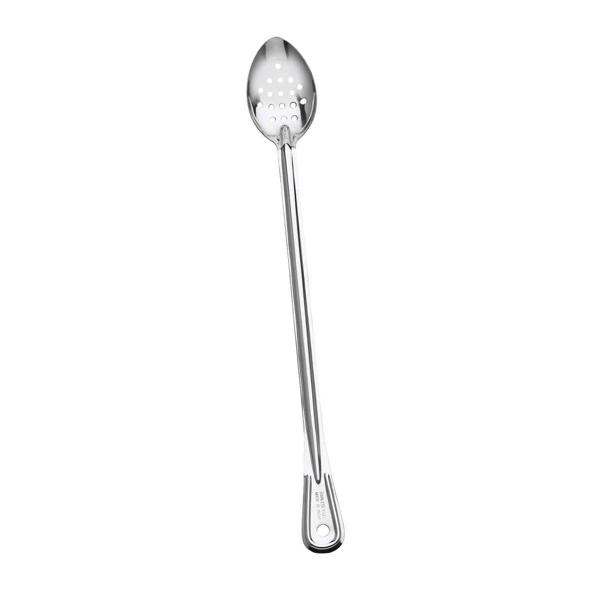 Browne 4784P Stainless Steel Perforated Serving Spoon, 21"