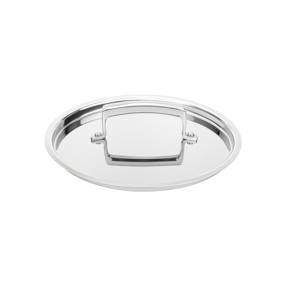 Browne 5724118 Thermalloy Stainless Steel Flat Sauce Pan Cover, 2.5 qt, 7"
