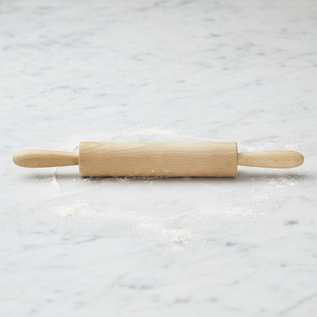 HIC Beechwood Rolling Pin 10" x 2" 1351
