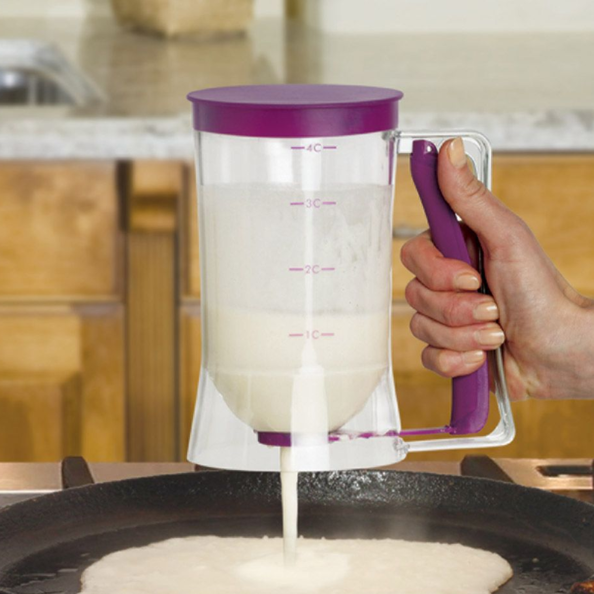 Mrs. Anderson's Baking Plastic Batter Dispenser, 4 cup