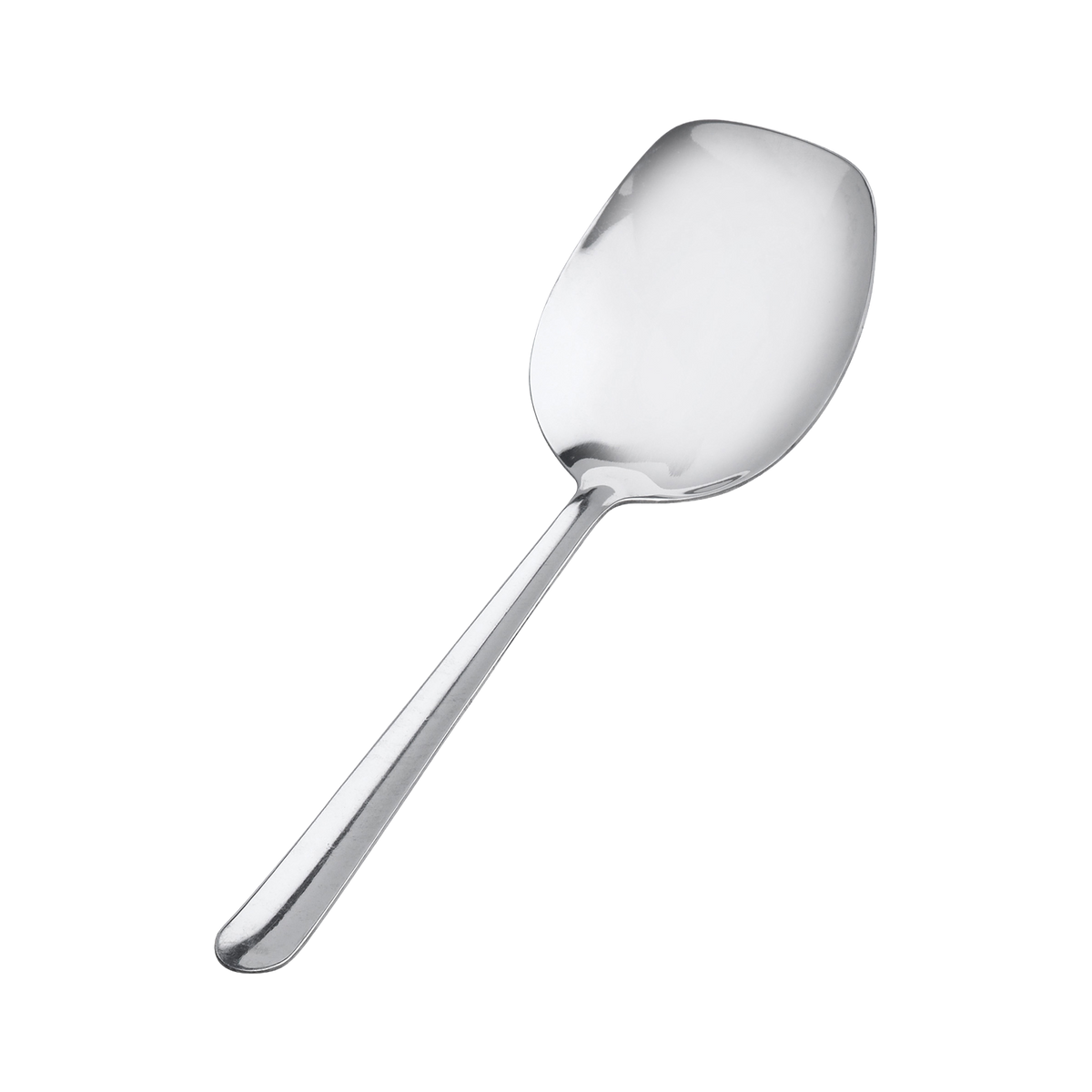 Browne 817 New Era Stainless Steel Square Bowl Serving Spoon, 8.5"