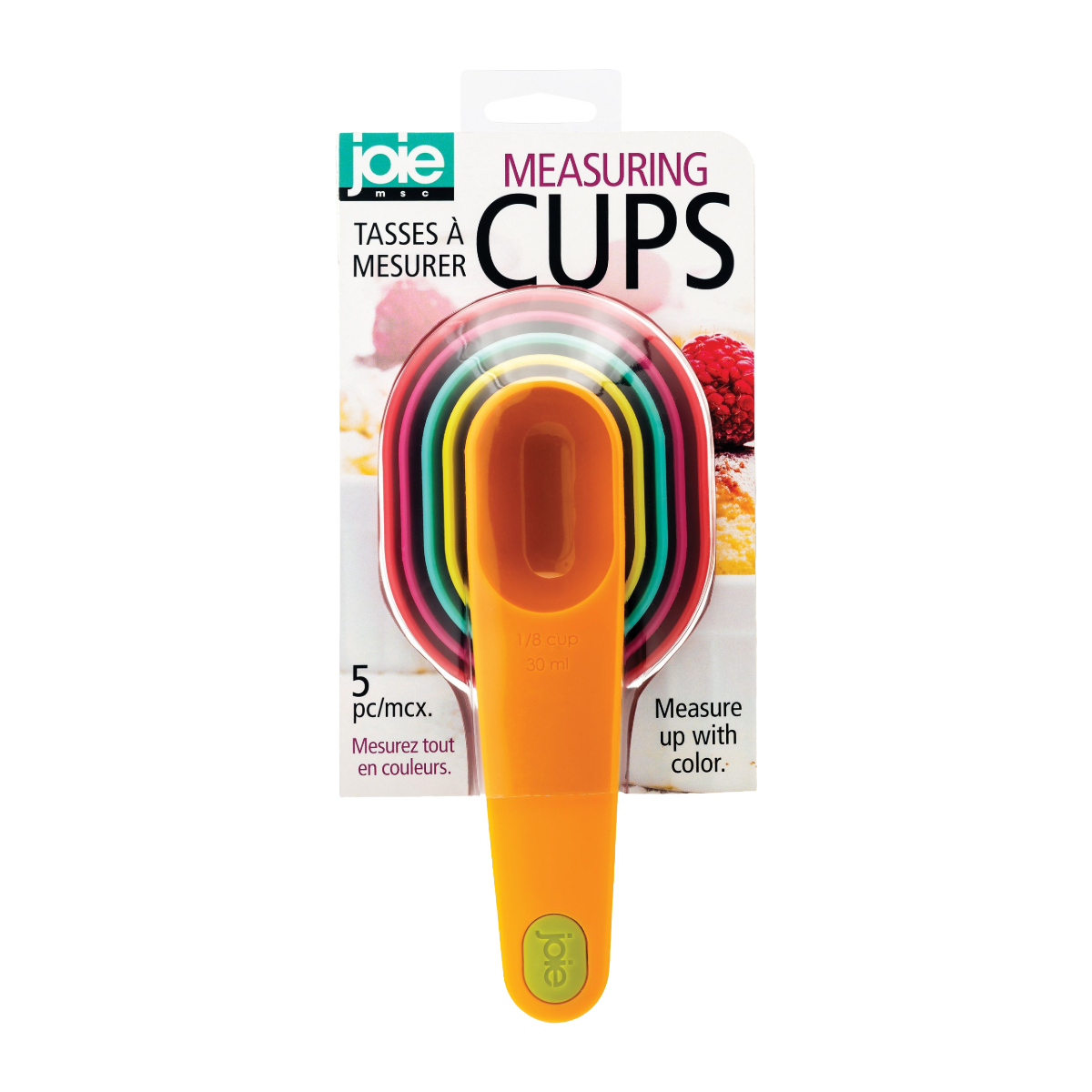 Joie Plastic Nesting Measuring Cup Set, 5-Piece