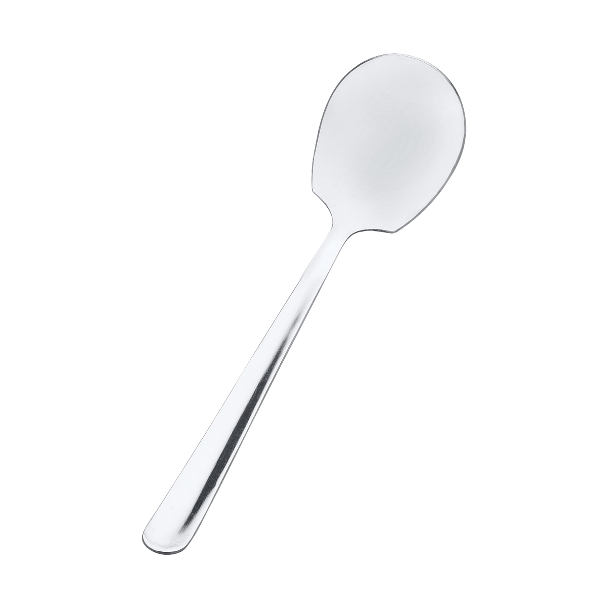 Browne 818 New Era Stainless Steel Solid Serving Spoon, 8"