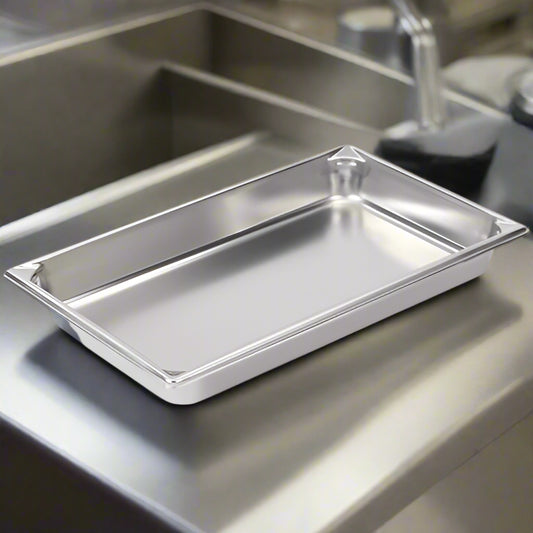Super Pan V Steam Table Pan Full Size 2.5" Deep Stainless Steel 30022