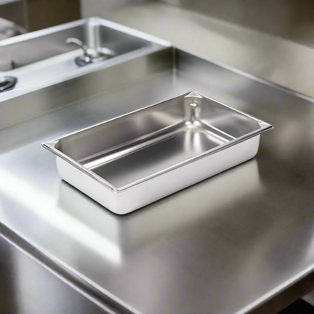 Super Pan V Steam Table Pan Full Size 4" Deep Stainless Steel 30042