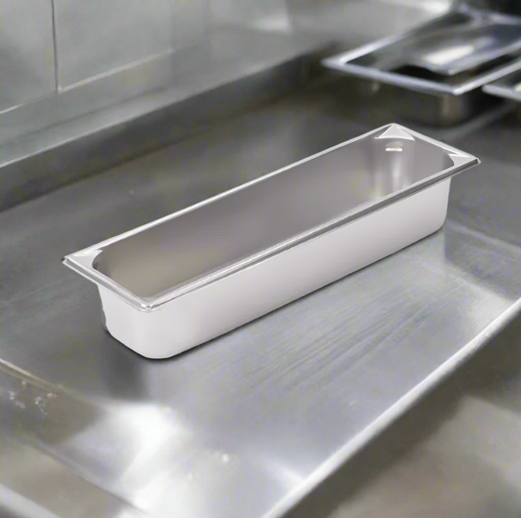 Super Pan V Steam Table Pan 1/2 Size 4" Deep Stainless Steel 30542