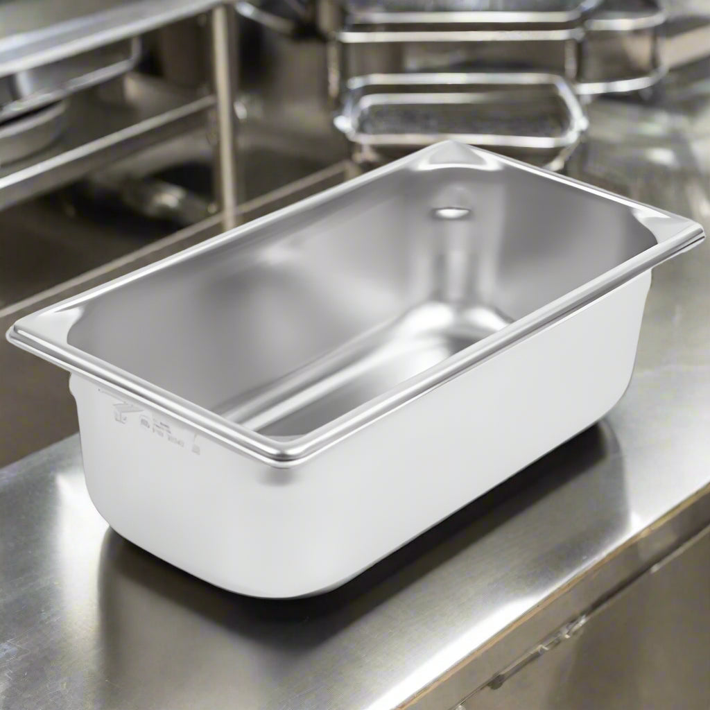 Super Pan V Steam Table Pan 1/3 Size 4" Deep Stainless Steel 30342