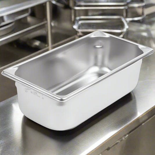 Super Pan V Steam Table Pan 1/3 Size 4" Deep Stainless Steel 30342