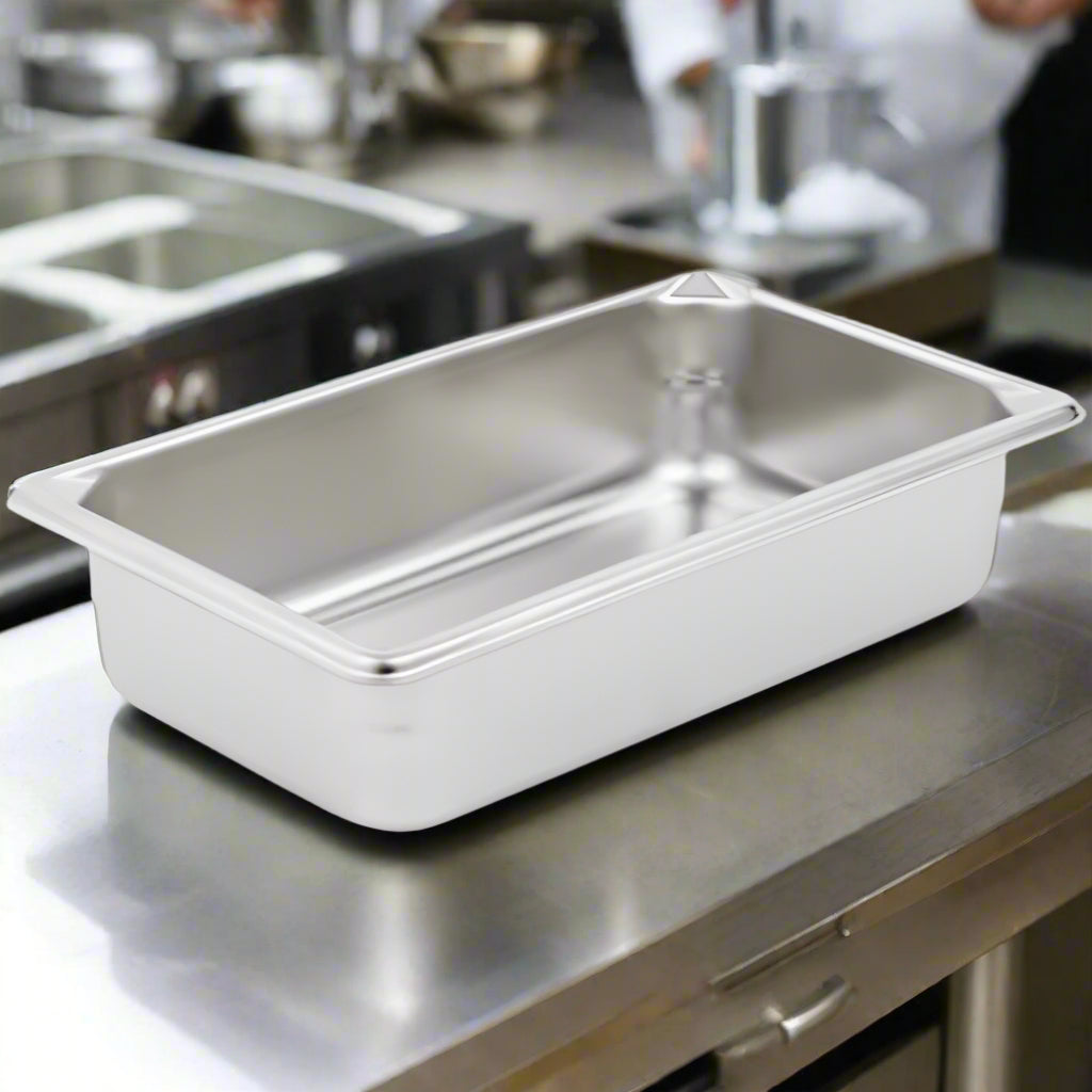Super Pan V Steam Table Pan 1/4 Size 2.5" Deep Stainless Steel 30422